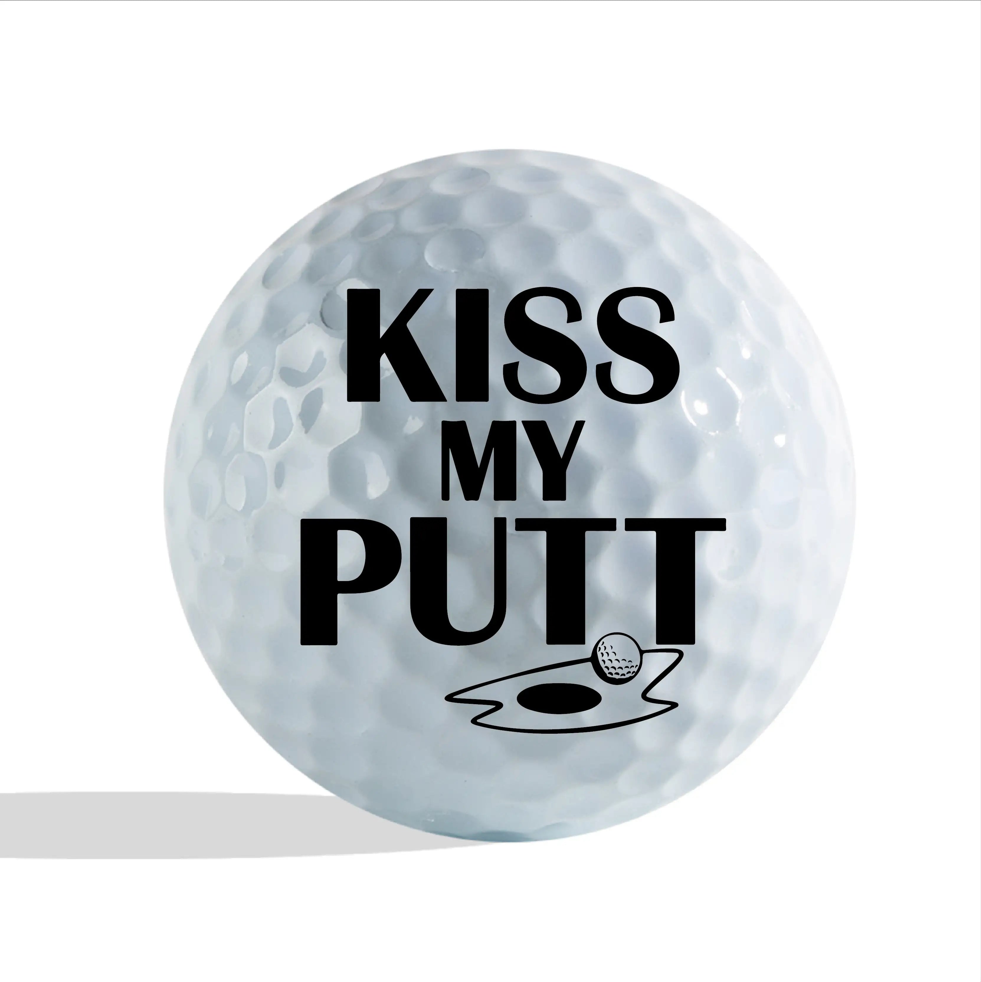 Slandase Kiss My Putt Golf Ball Stamp