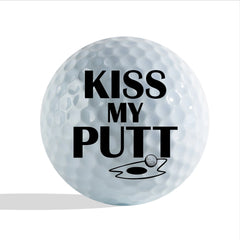Slandase Kiss My Putt Golf Ball Stamp