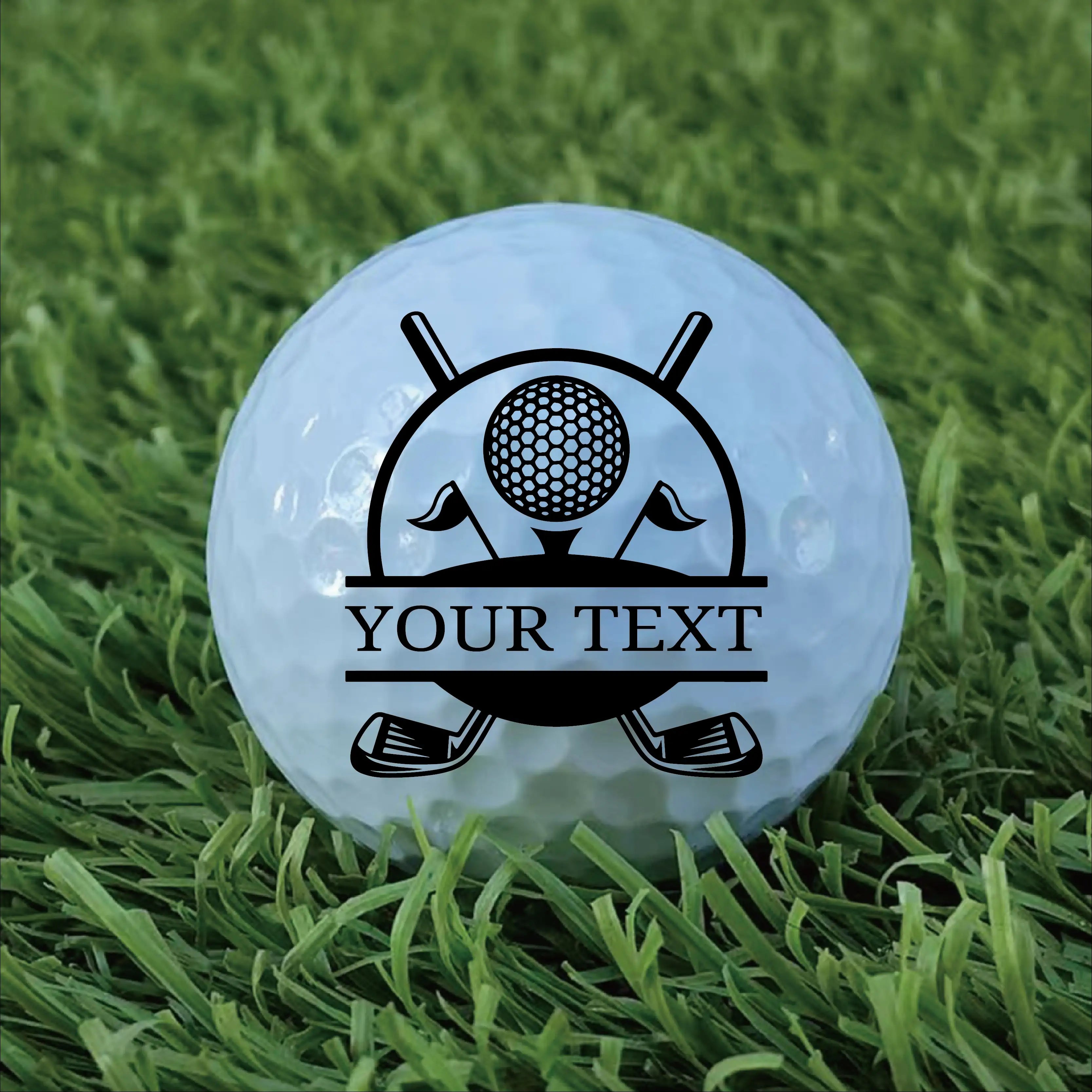 Slandase Customized with Name Golf Ball Stamp