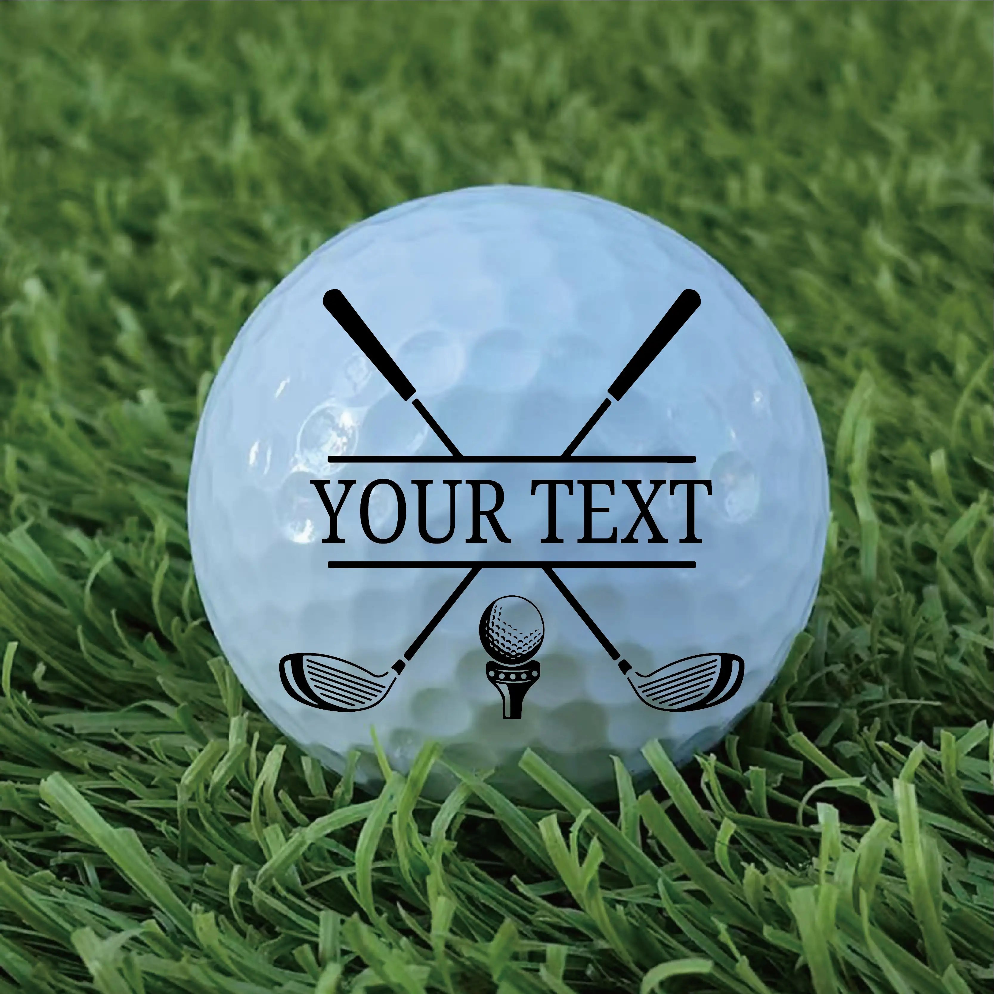 Slandase Personalized Golf Ball Stamp Set