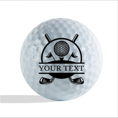 Slandase Customized with Name Golf Ball Stamp