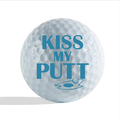 Slandase Kiss My Putt Golf Ball Stamp
