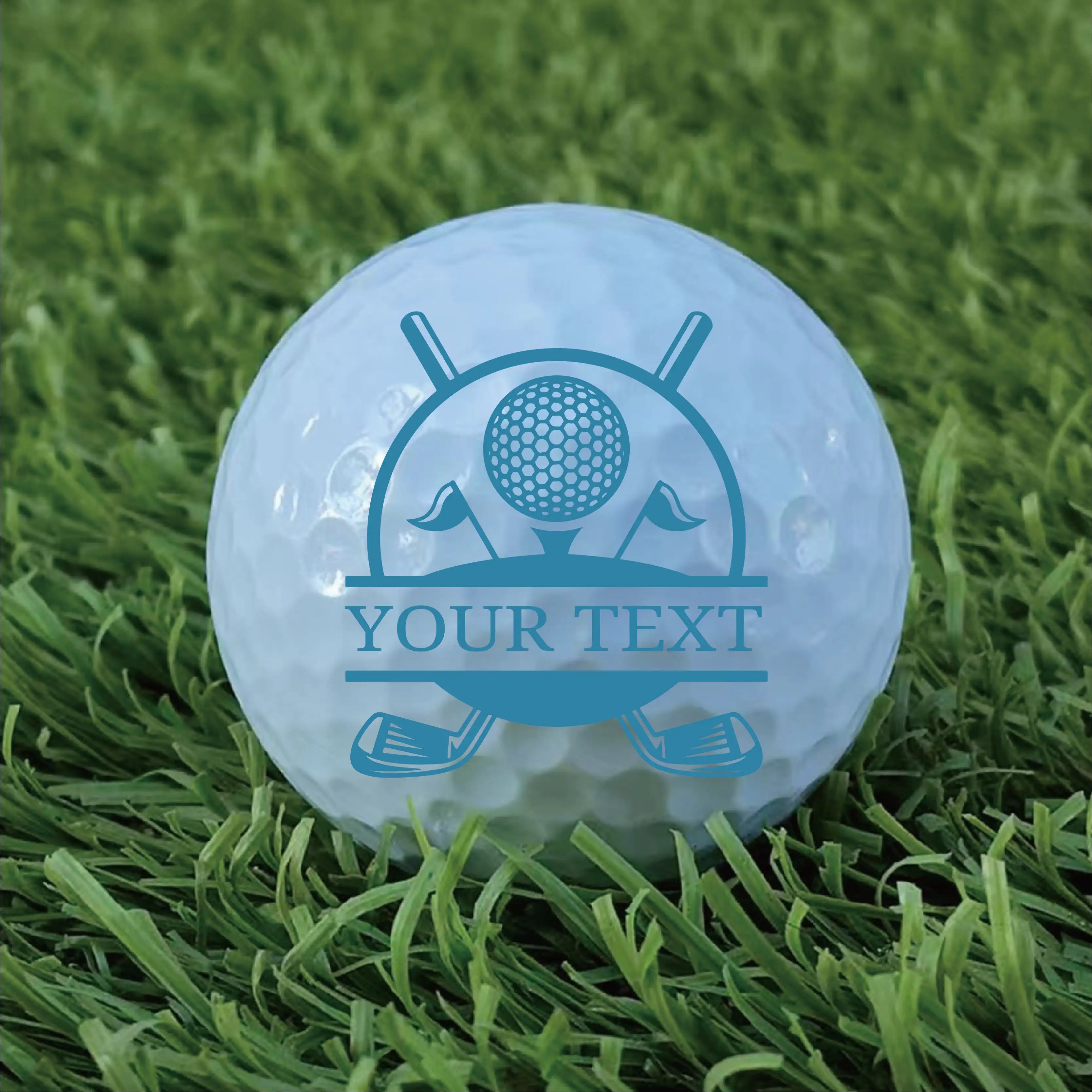 Slandase Customized with Name Golf Ball Stamp Set