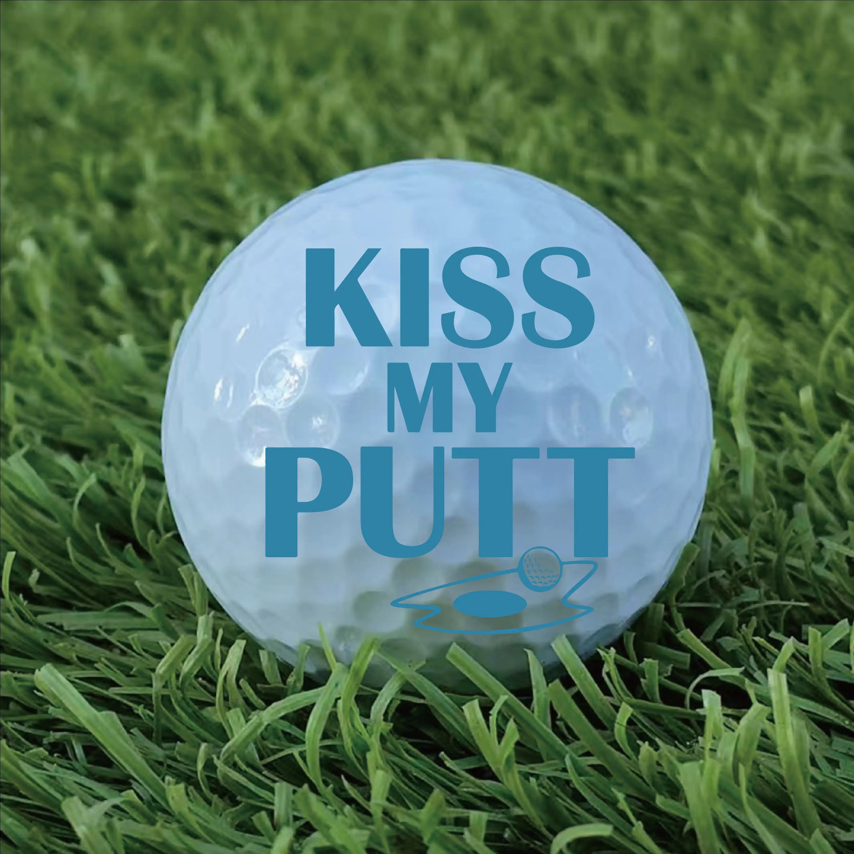 Slandase Kiss My Putt Golf Ball Stamp