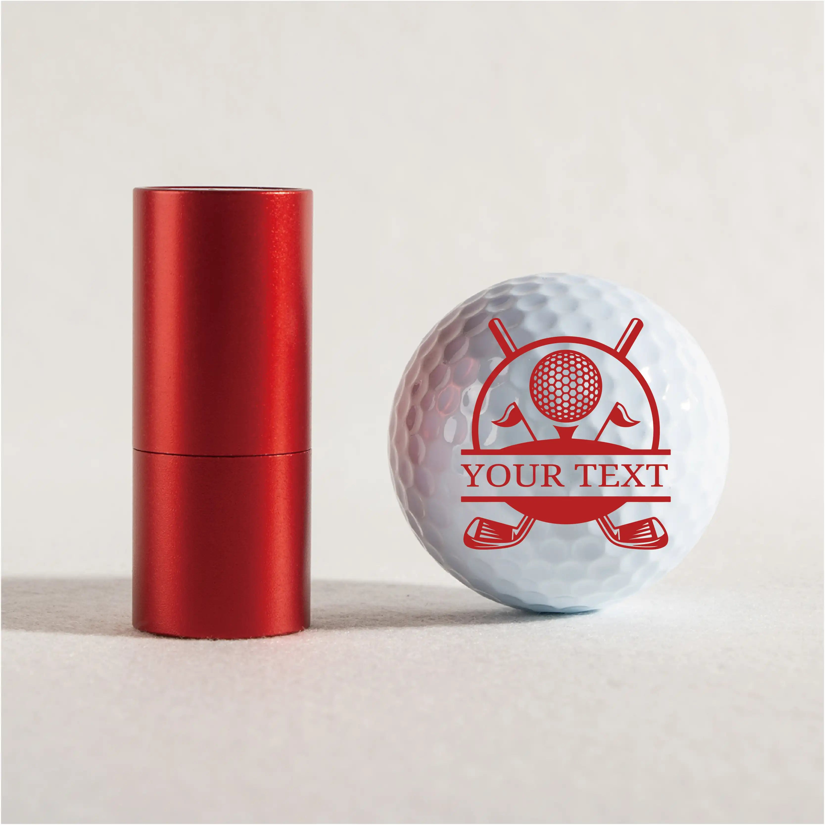 Slandase Customized with Name Golf Ball Stamp Set