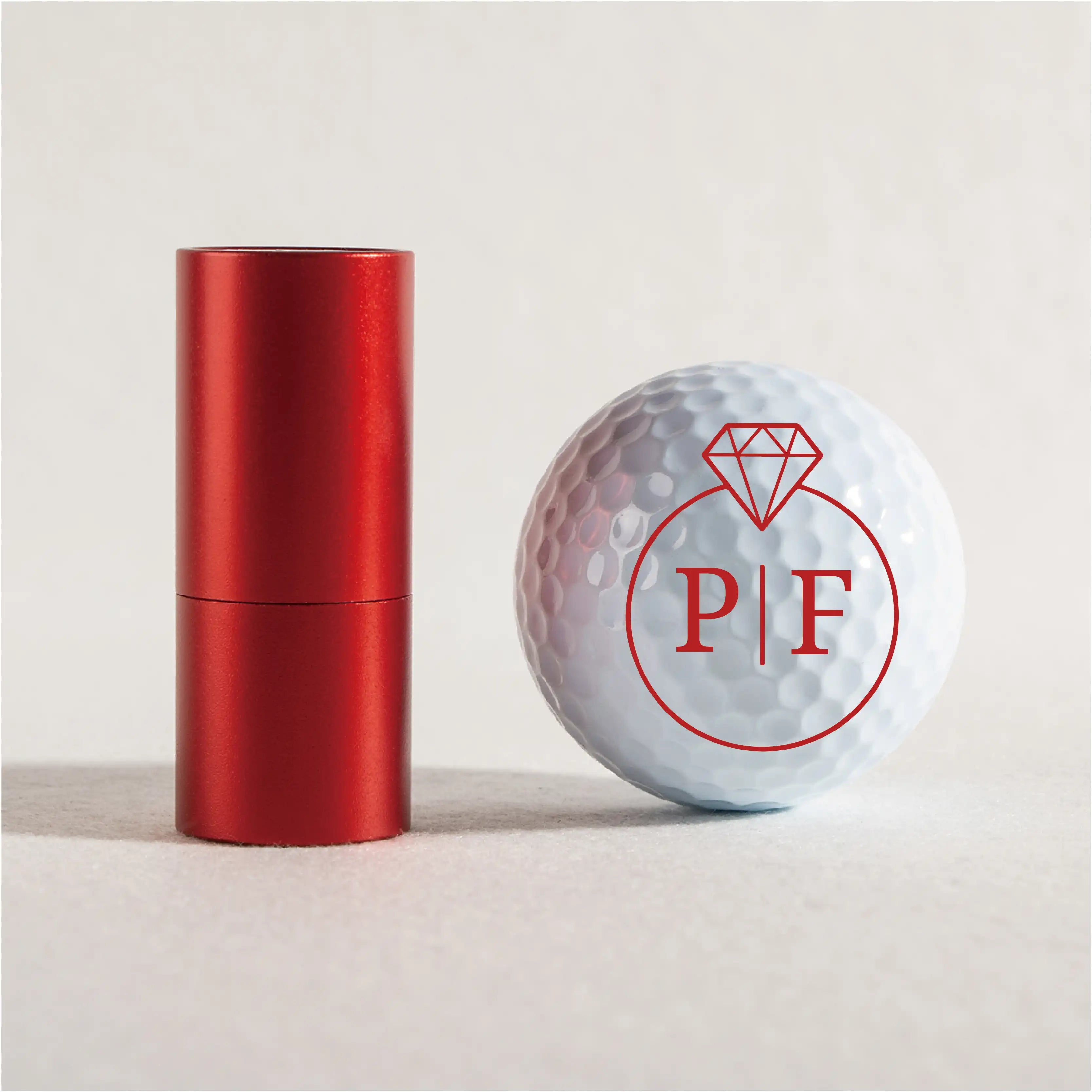 Slandase Initial Diamond Golf Ball Stamp Set