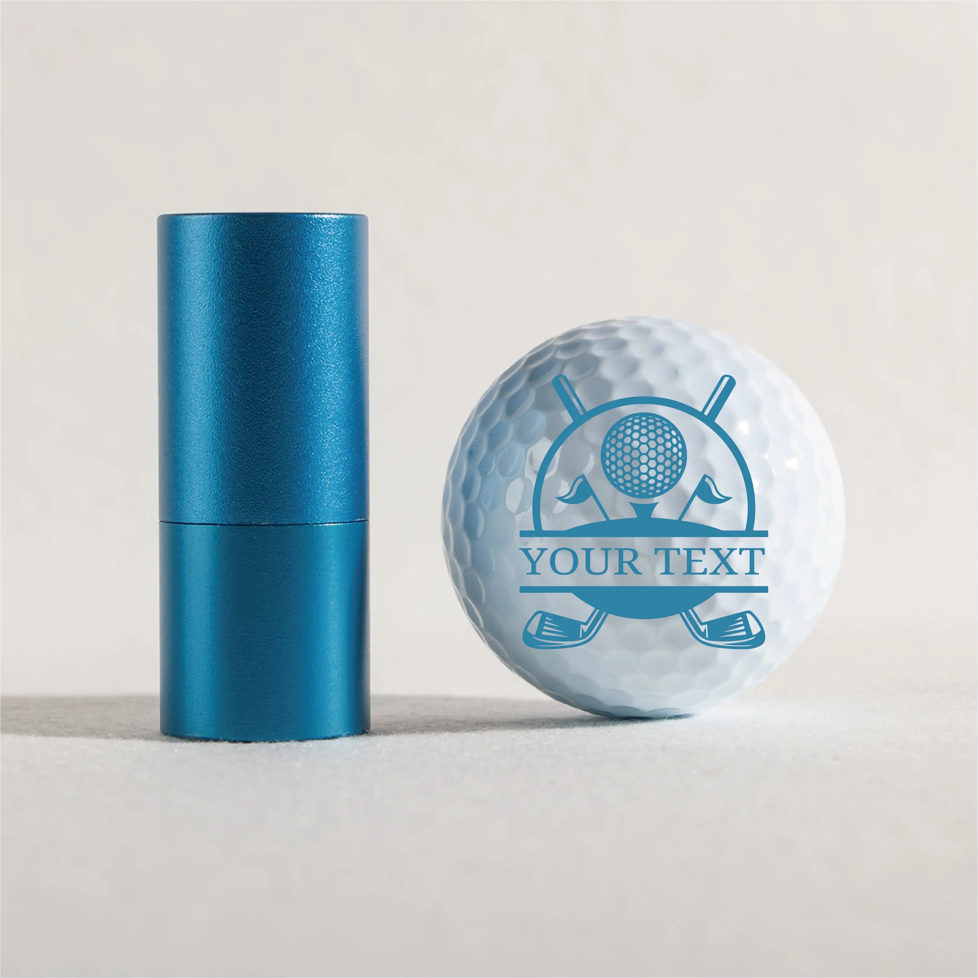 Slandase Customized with Name Golf Ball Stamp Set