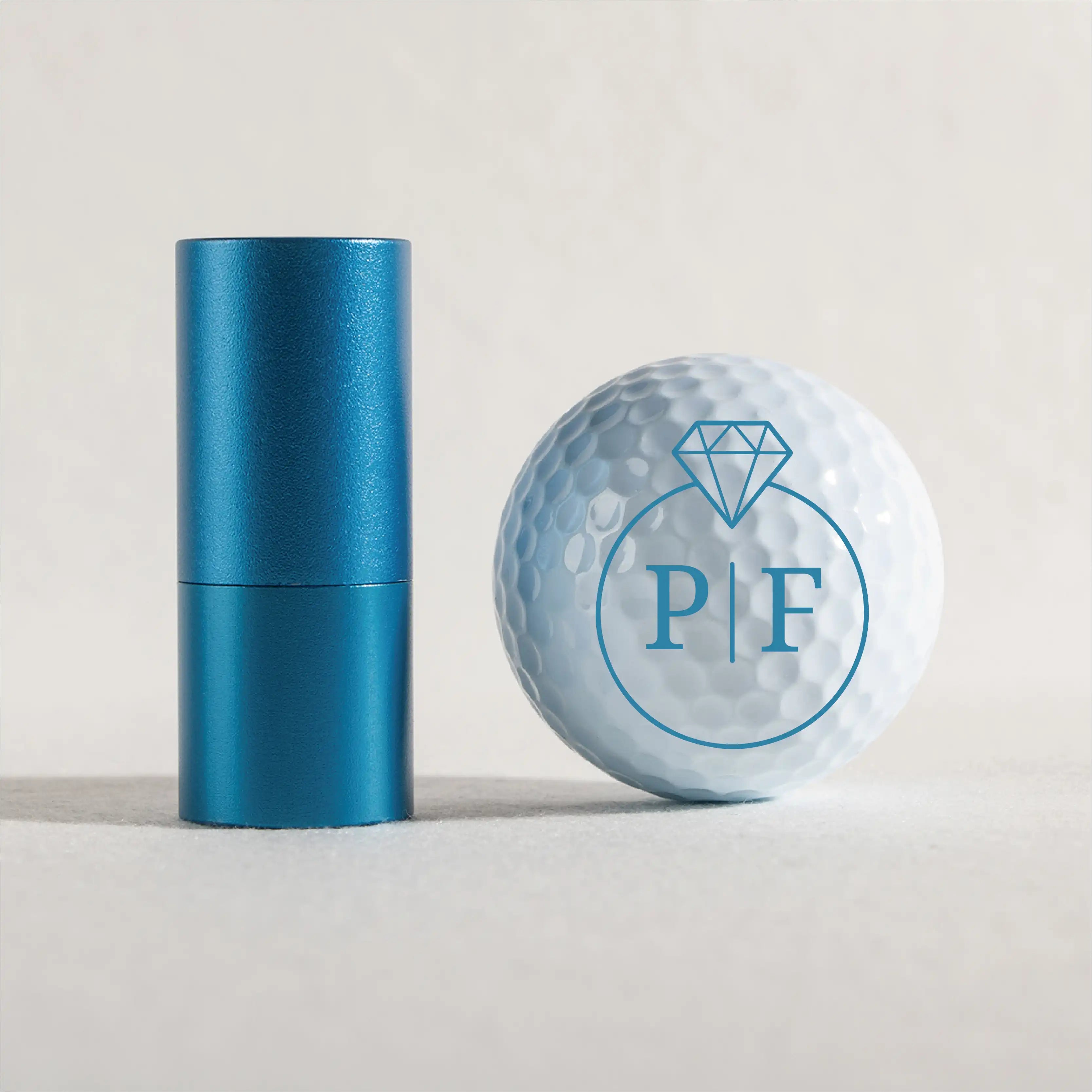 Slandase Initial Diamond Golf Ball Stamp Set