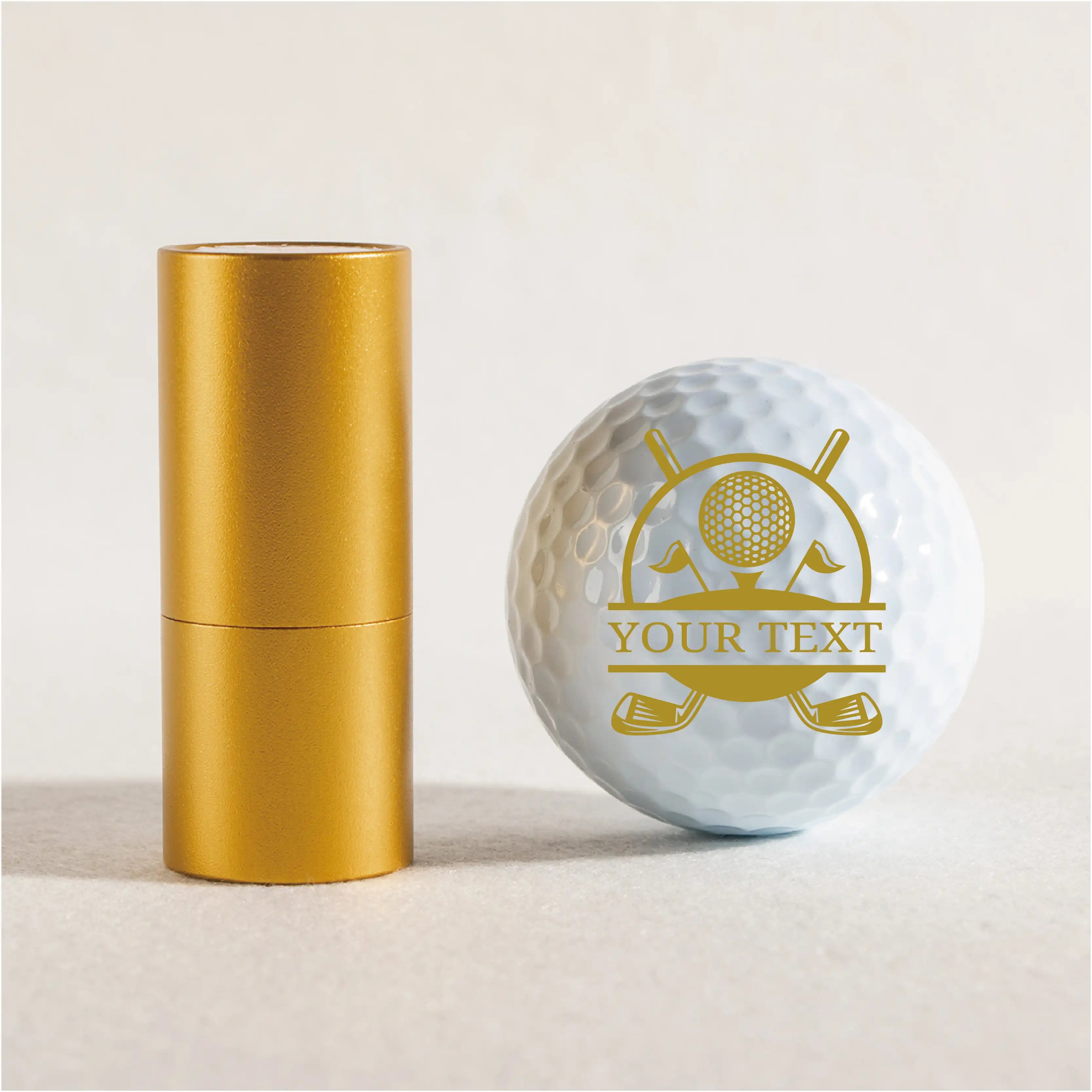 Slandase Customized with Name Golf Ball Stamp Set