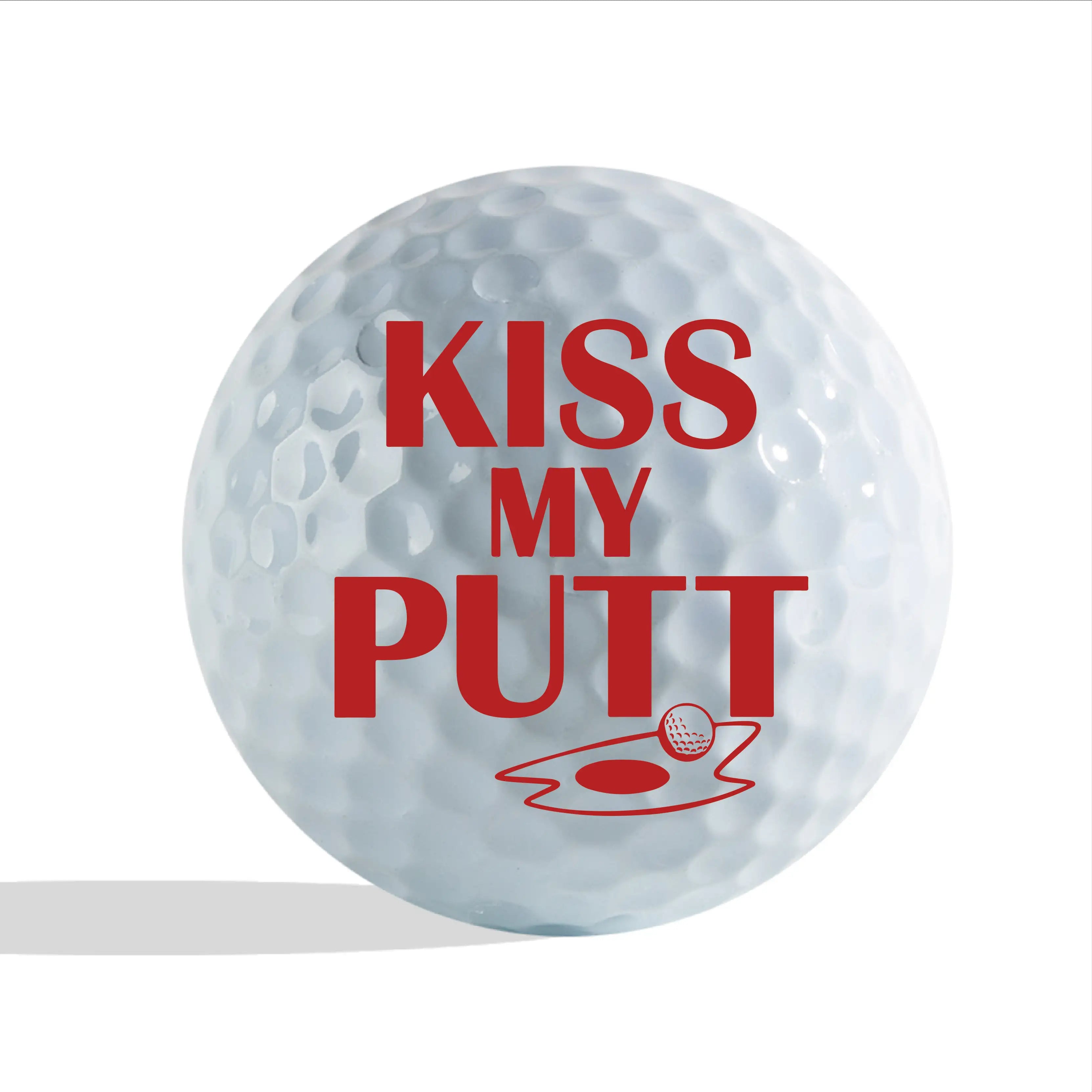 Slandase Kiss My Putt Golf Ball Stamp