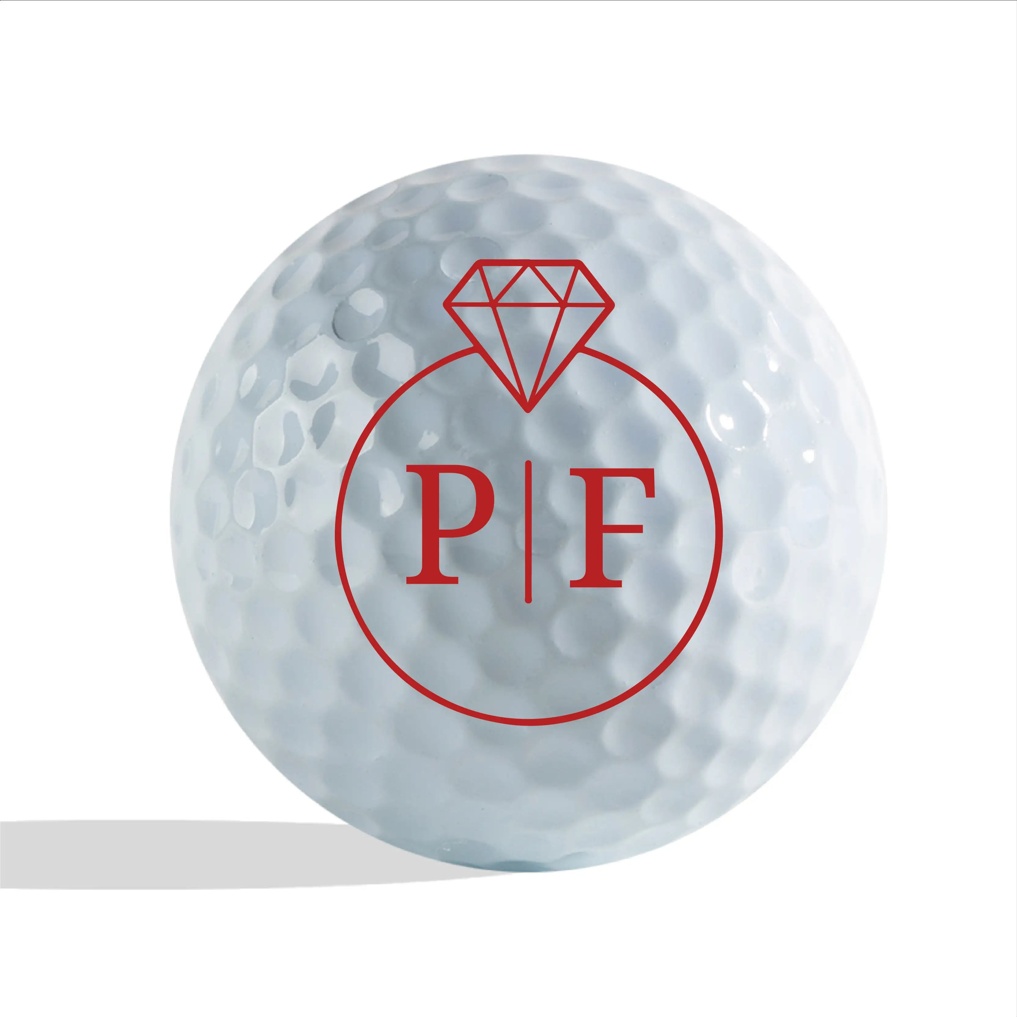 Slandase Initial Diamond Golf Ball Stamp Set