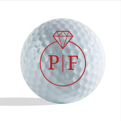 Slandase Initial Diamond Golf Ball Stamp