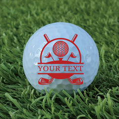 Slandase Customized with Name Golf Ball Stamp Set