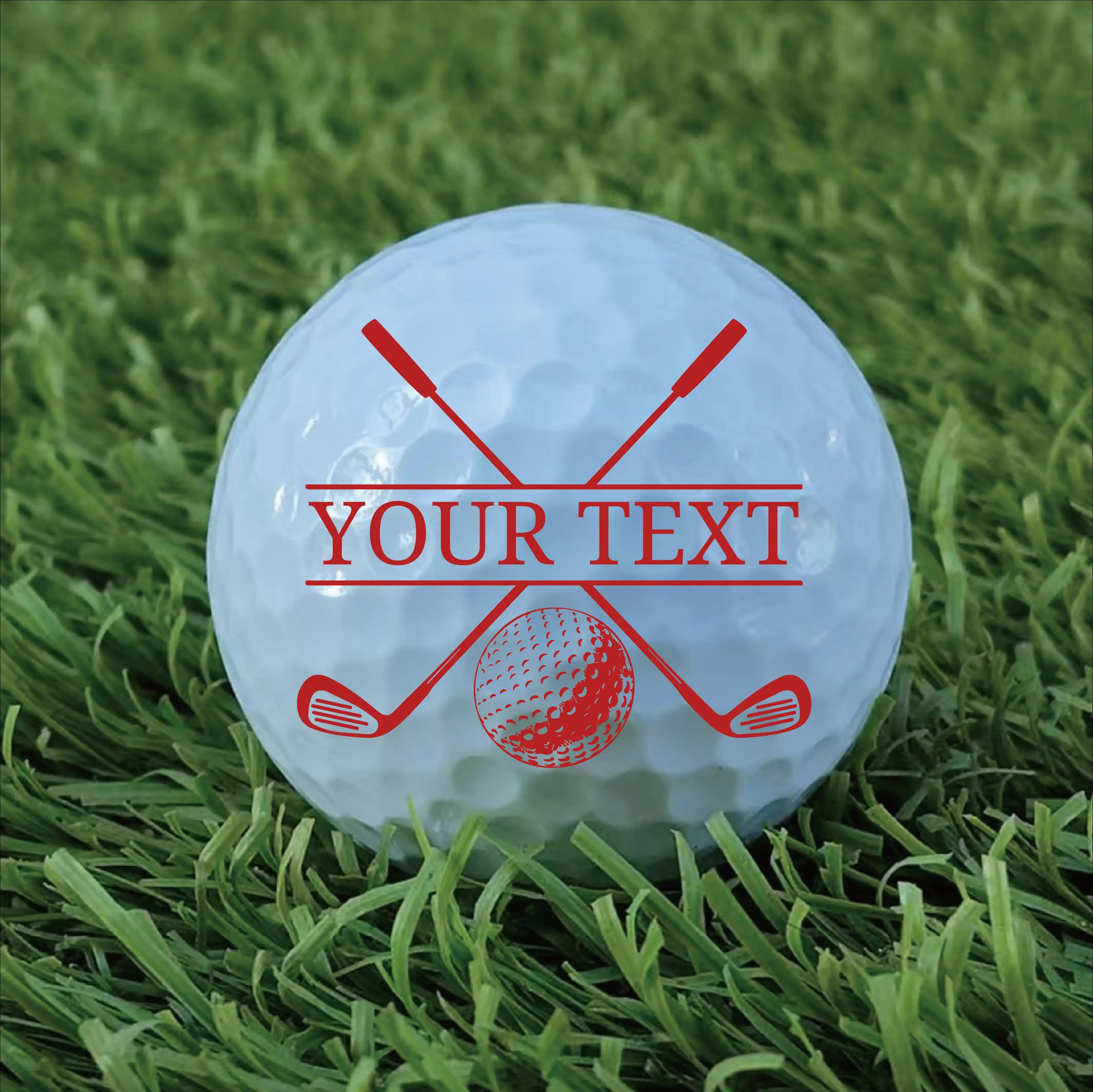 Slandase Customization Your Text Golf Ball Stamp Set