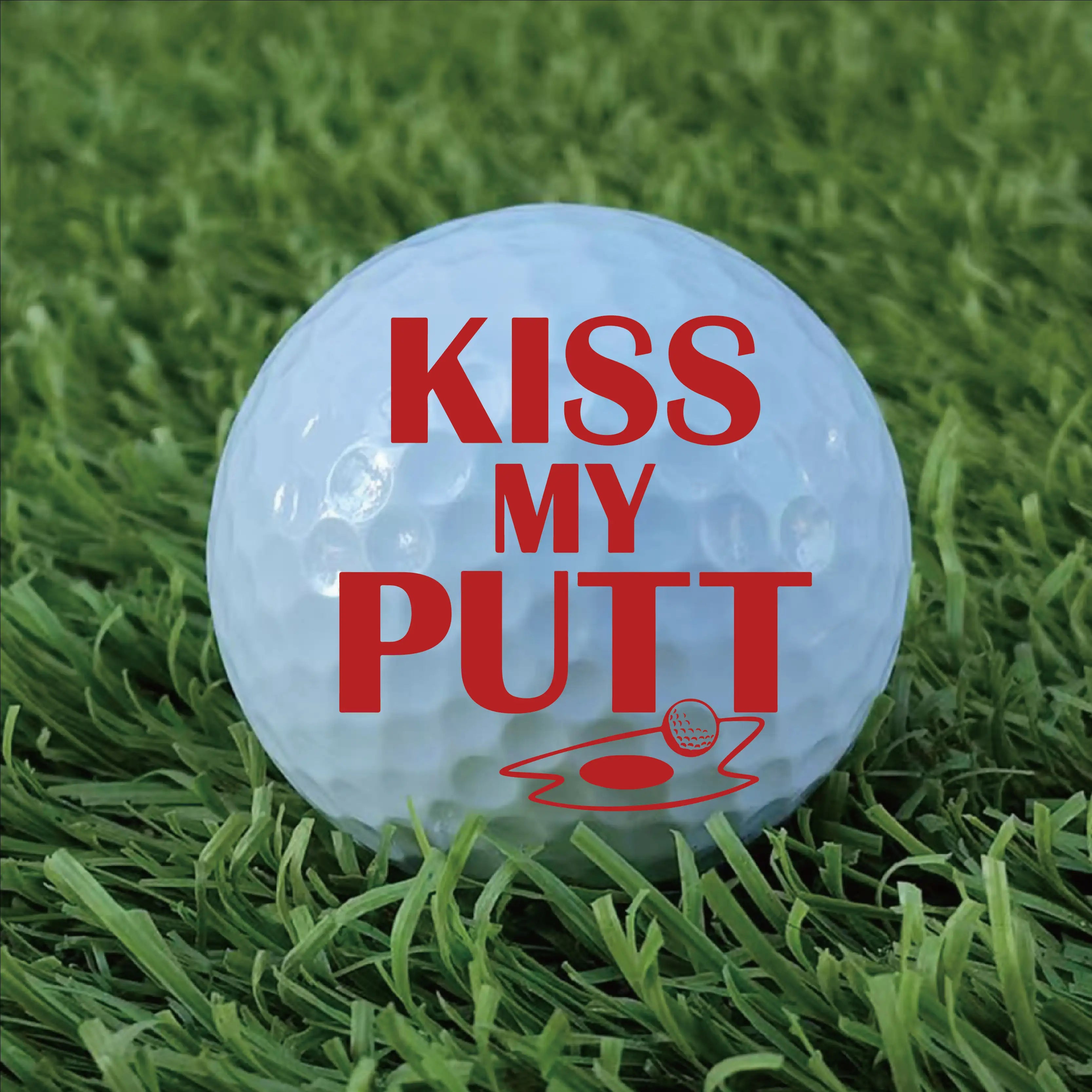 Slandase Kiss My Putt Golf Ball Stamp
