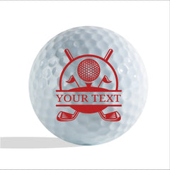 Slandase Customized with Name Golf Ball Stamp