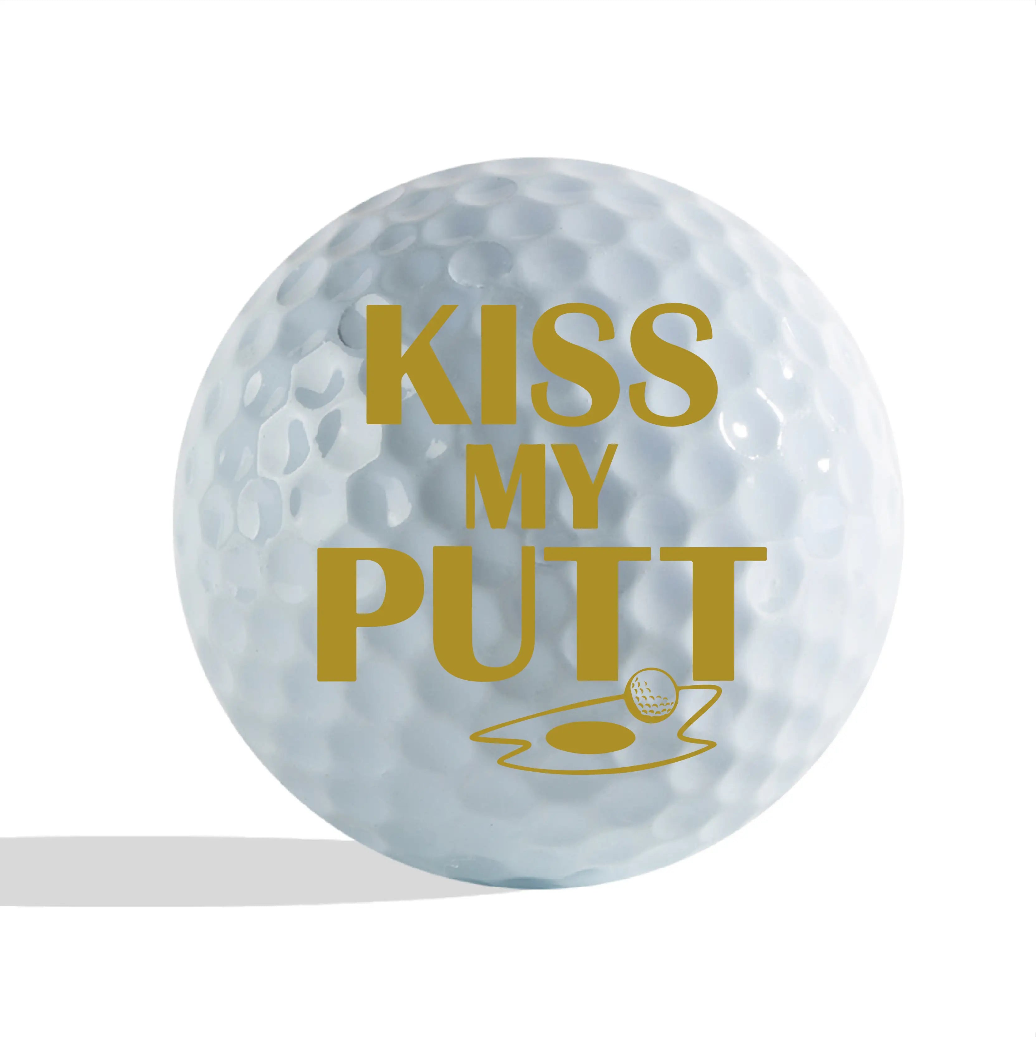Slandase Kiss My Putt Golf Ball Stamp