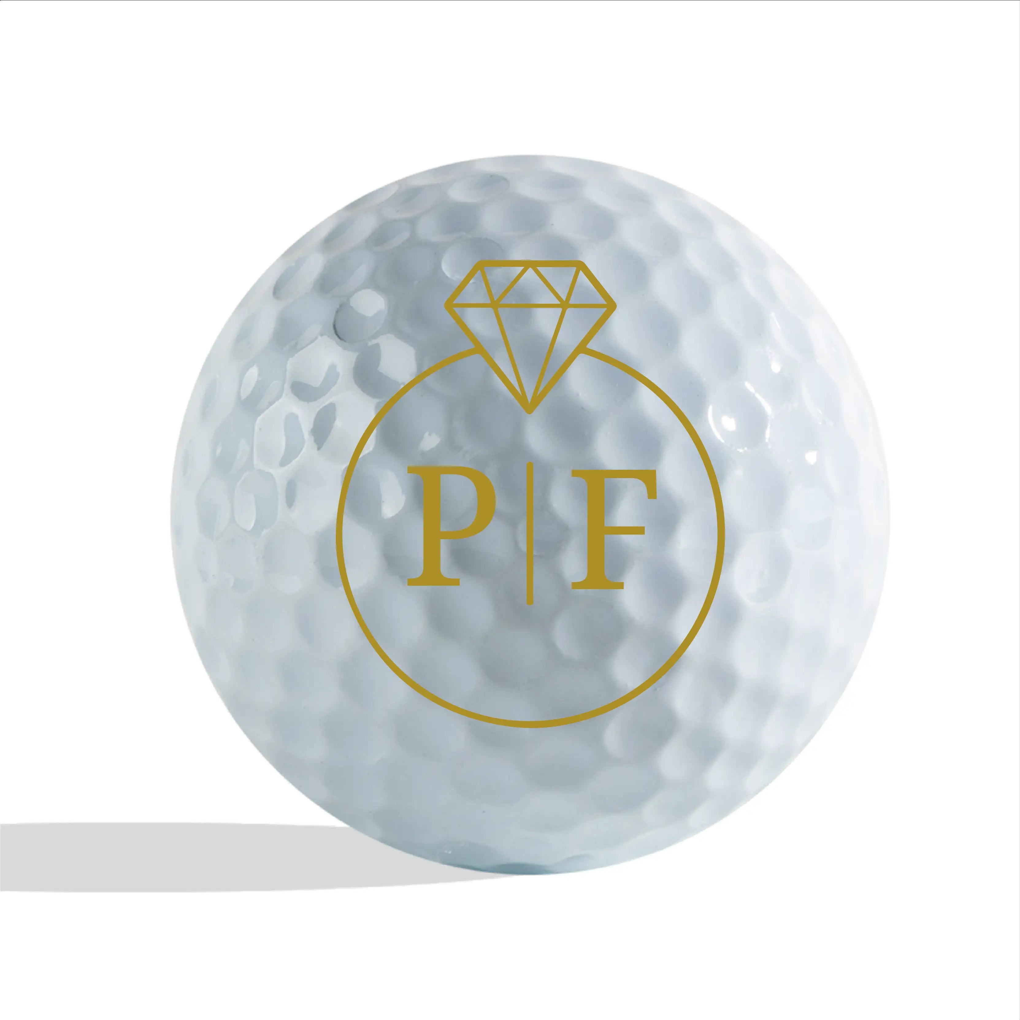 Slandase Initial Diamond Golf Ball Stamp Set