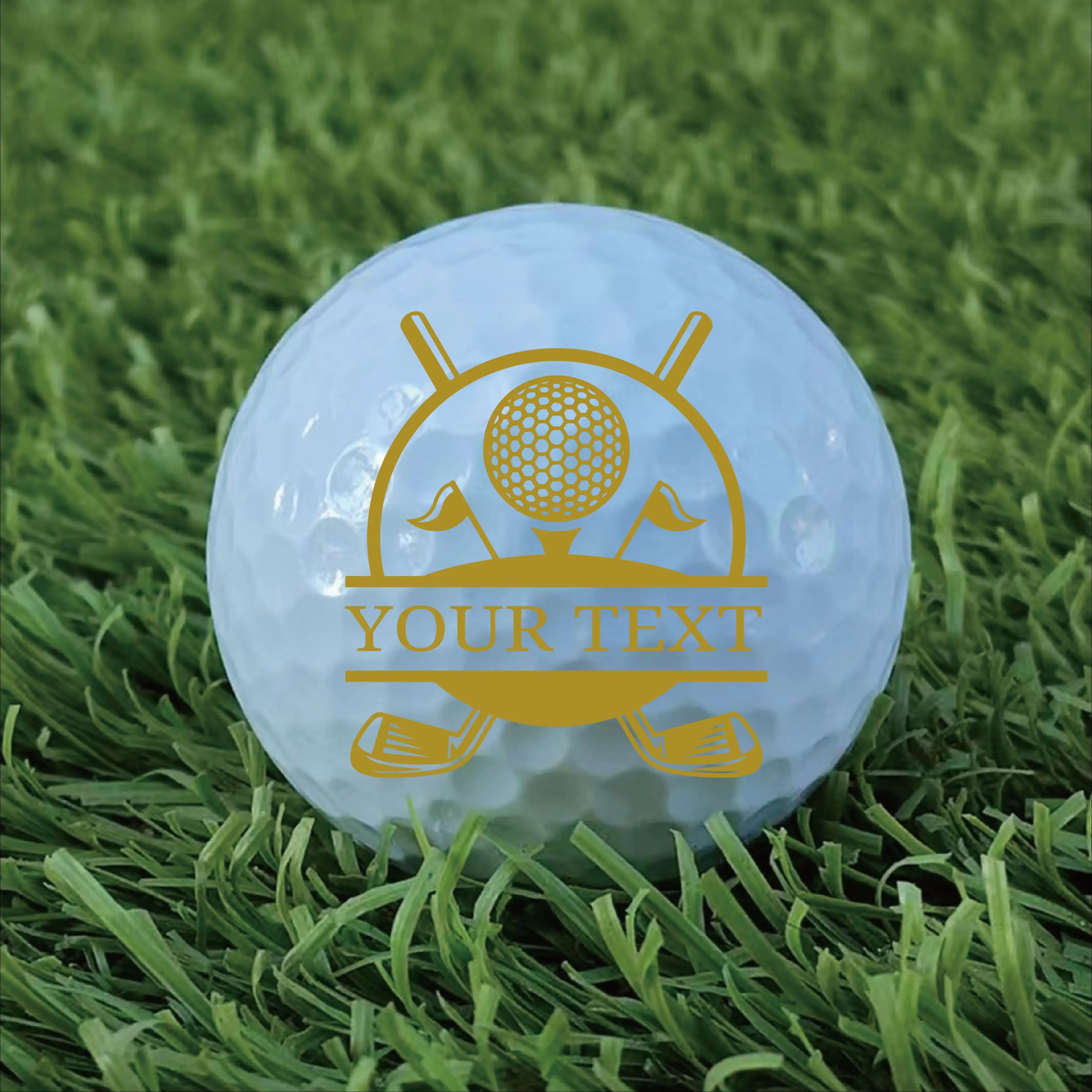Slandase Customized with Name Golf Ball Stamp Set