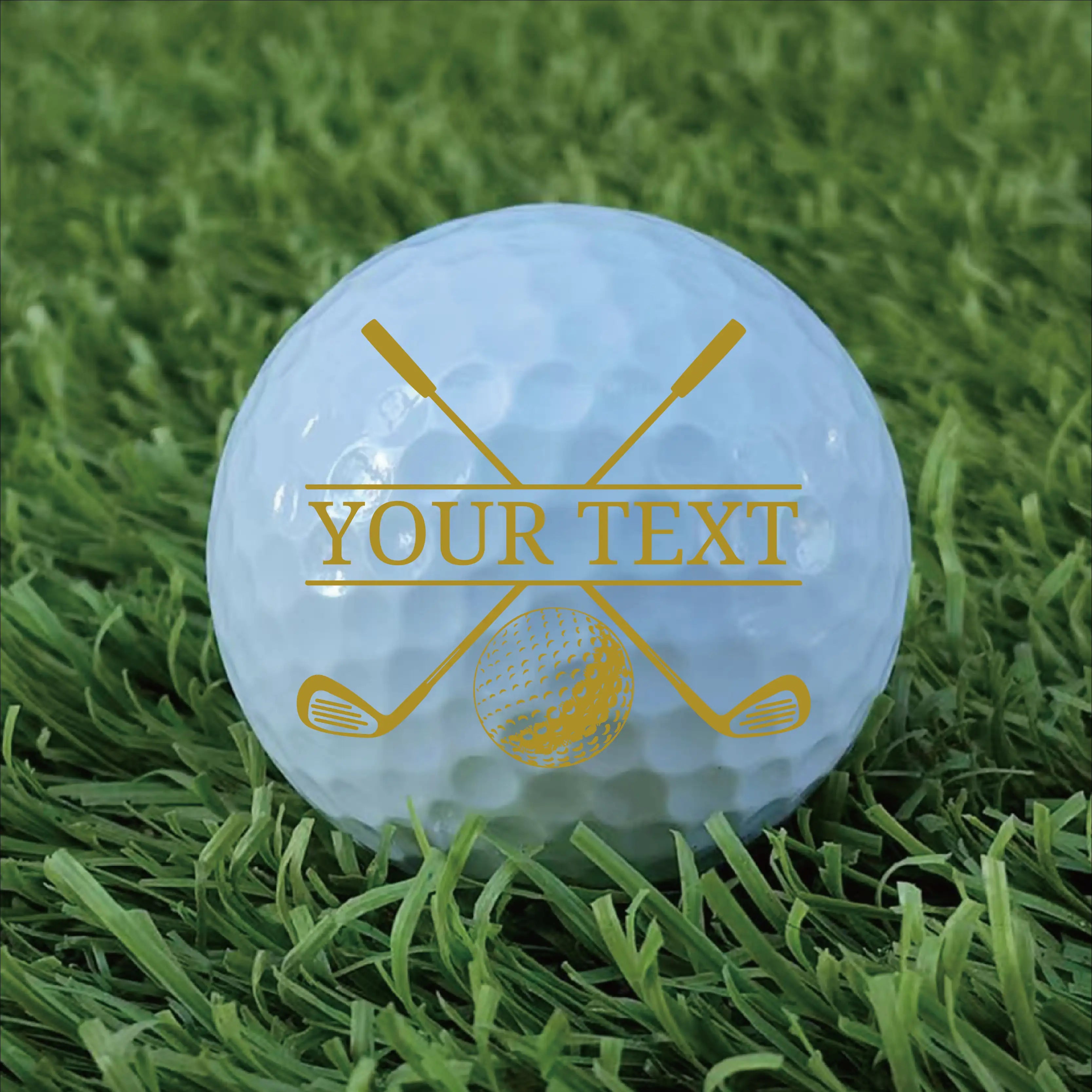 Slandase Customization Your Text Golf Ball Stamp Set